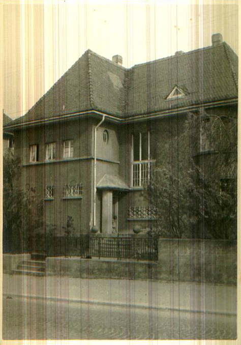Die Villa in der Reichensächserstraße zu Anfang des 20. Jahrhunderts