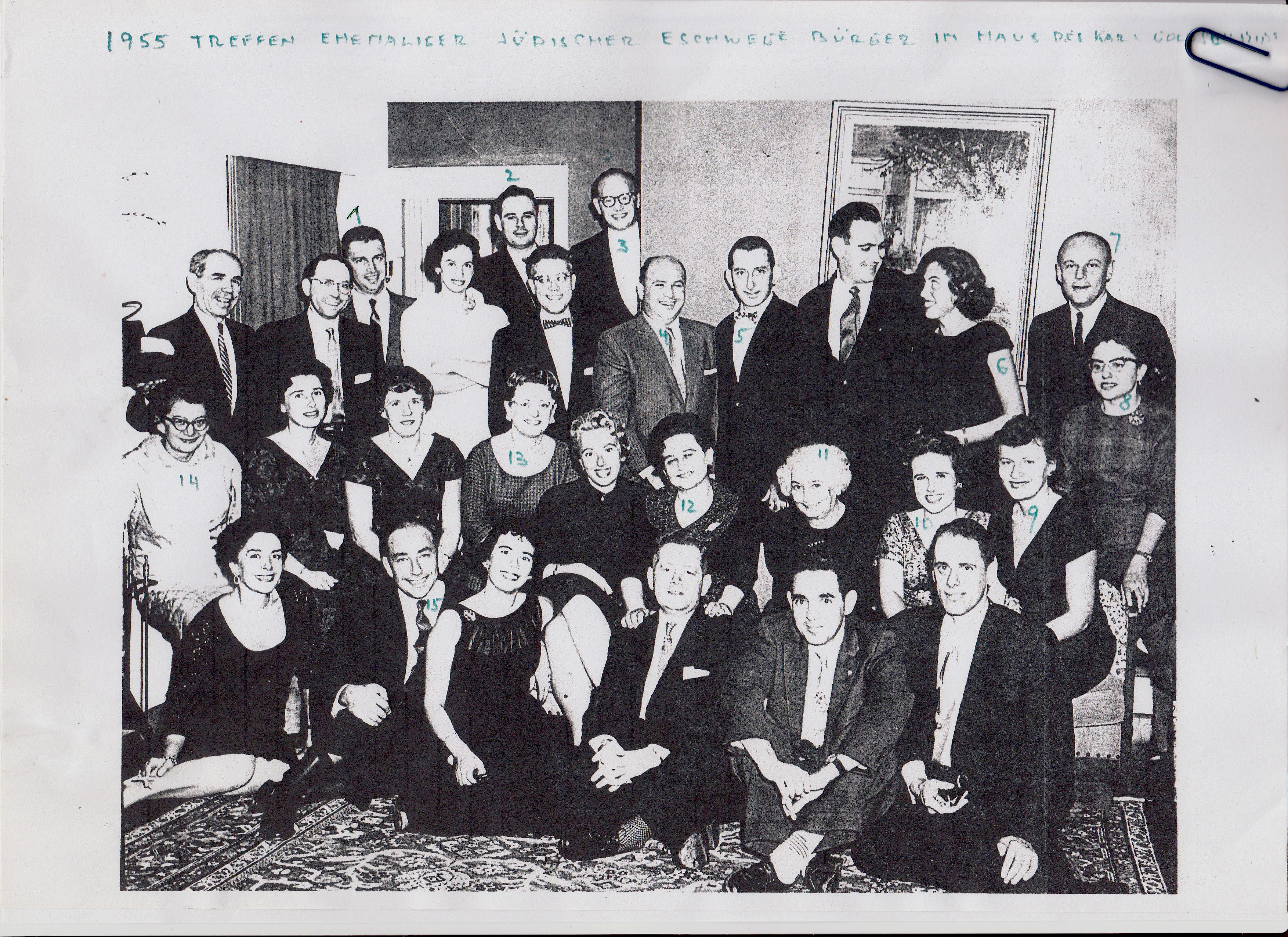 Das Gruppenfoto des Treffens, welches Karl bereits 1955 veranstaltete